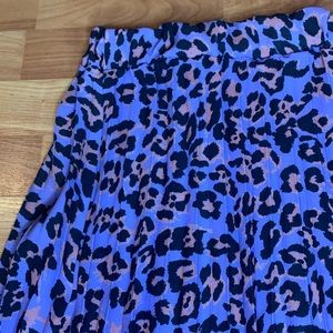 Boohoo Leopard Print Skirt // Plus 2x